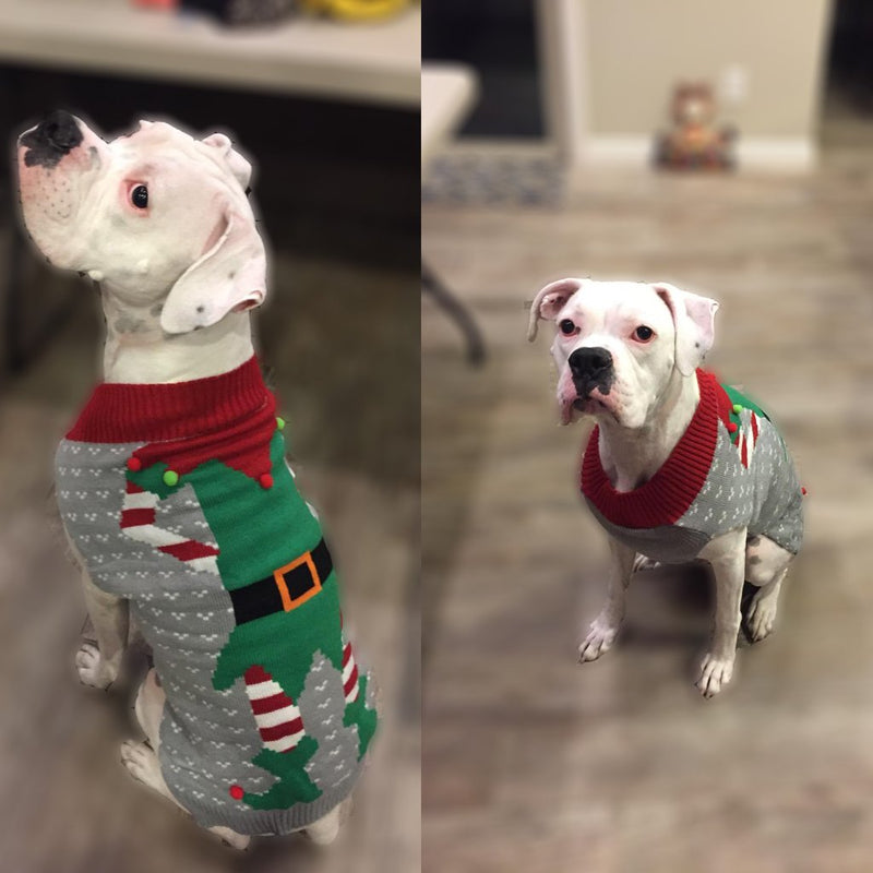 [Australia] - BOBIBI Dog Sweater Christmas Pet Cat Winter Knitwear Warm Clothes X-Small Clown 