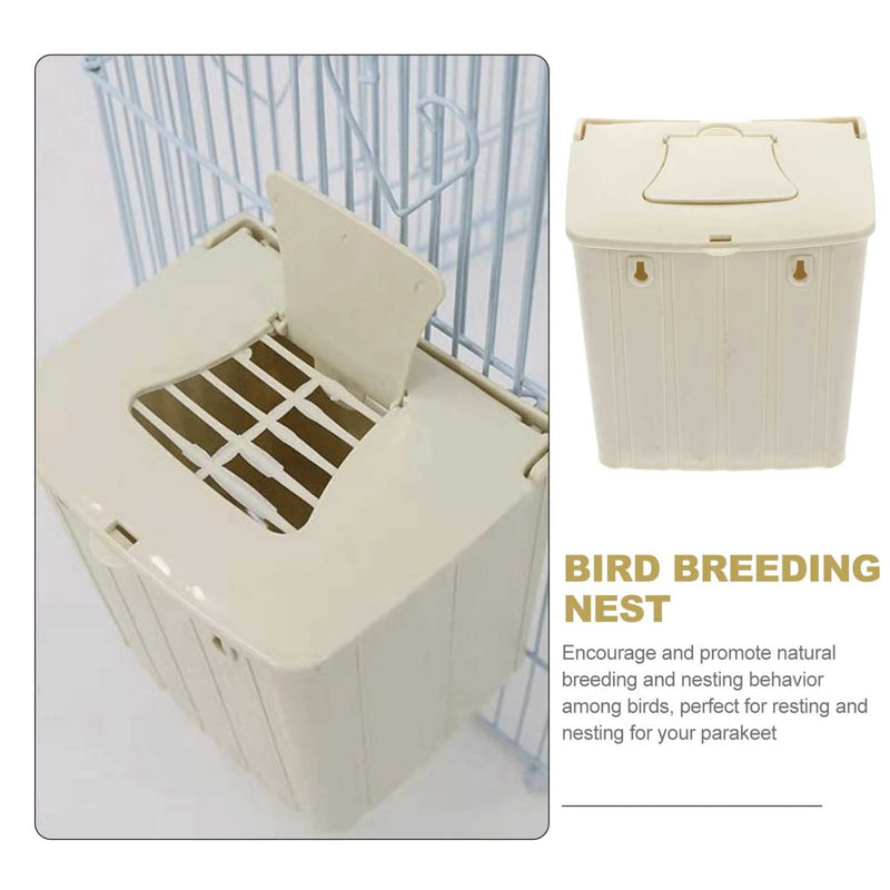 STOBOK Bird Nest Box Plastic Birdhouses: 2Pcs Parrot Breeding Box Breeding Nesting Bird Aviary Cage Box for Parakeet Budgie Cockatiel - PawsPlanet Australia