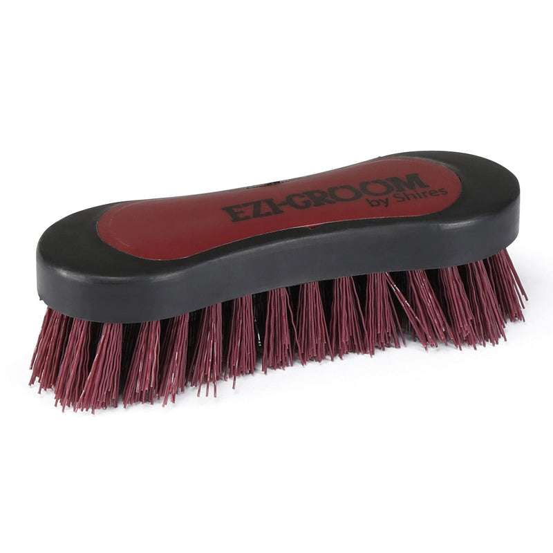 Shires 1485 Ezi-Groom Small 2-Tone Face Brush Bright Blue - PawsPlanet Australia
