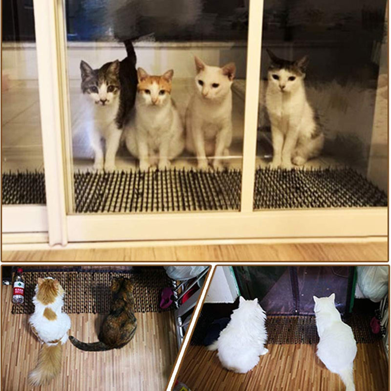 Kyrieval Thorn Grid Animal Barrier Garden Cat Animal Repellent Scat Spike Mat, Anti-Cat Network Digging Stopper Prickle Strip Home Spike Mat 1 PACK - PawsPlanet Australia