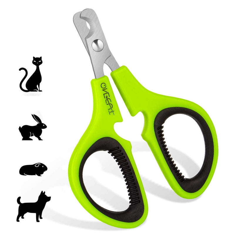 OneCut Pet Nail Clippers, Update Version Cat & Kitten Claw Nail Clippers for Trimming, Professional Pet Nail Clippers Best for a Cat, Puppy, Kitten & Small Dog (Green) Green - PawsPlanet Australia