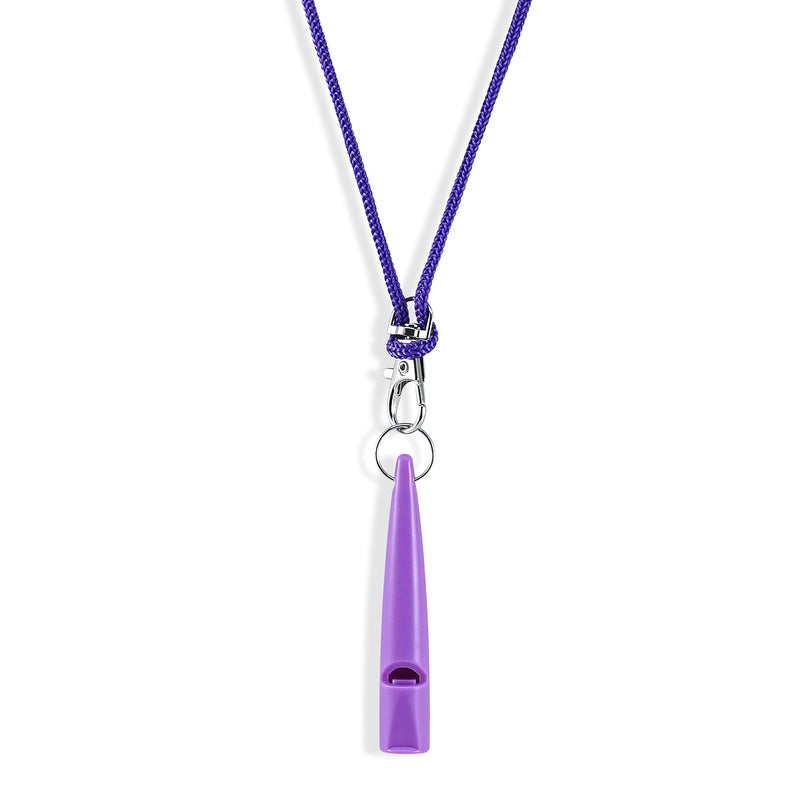 Dog Whistle with Lanyard - Used for Recall and Dog Training - Long Distance - Good Frequency for Most Breeds of Dog - Standard Pitched - Consistent - Food Grade Plastic (Purple) Purple - PawsPlanet Australia