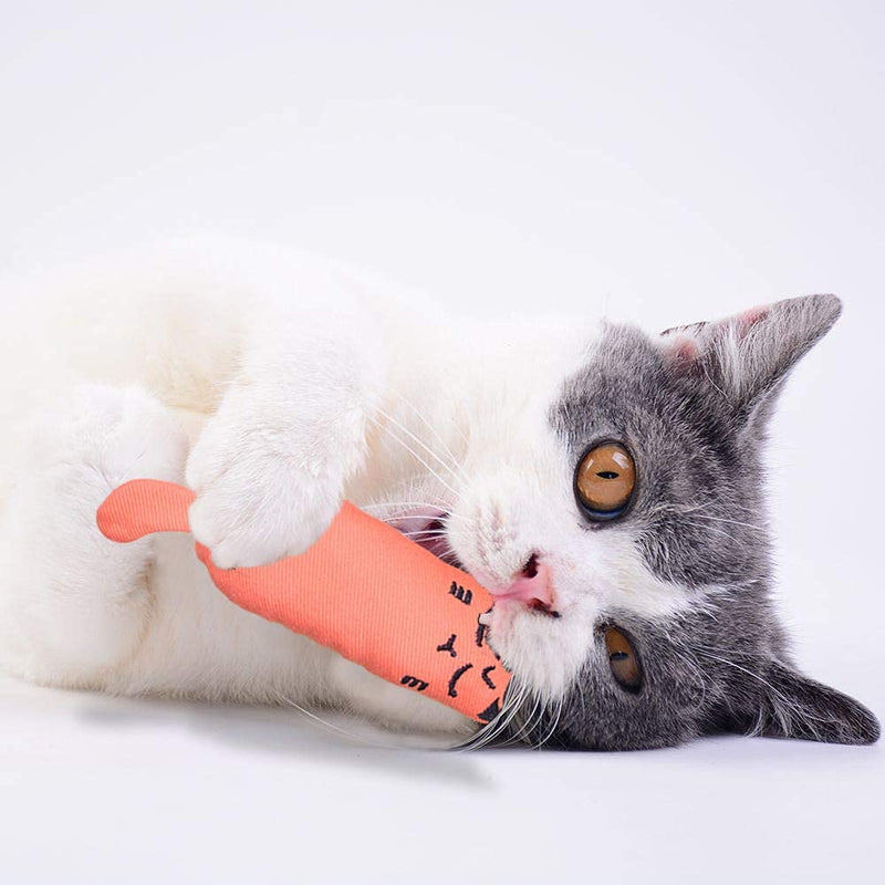 maxin 6 Pcs Catnip Toys for Indoor Cats Interactive Cat Chew Bite Supplies for Cat Kitty Kitten,Catnip Toy Cat Toys Set Teething Chew Toy - PawsPlanet Australia