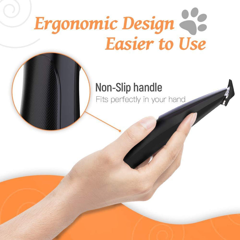 Dog Grooming Clippers, Cat Dog Paw Clippers Pet Hair Trimmer, Rechargeable Wireless Design Low Noise Electric for Hair Around Face, Eyes, Ears, Paw, Rum - PawsPlanet Australia