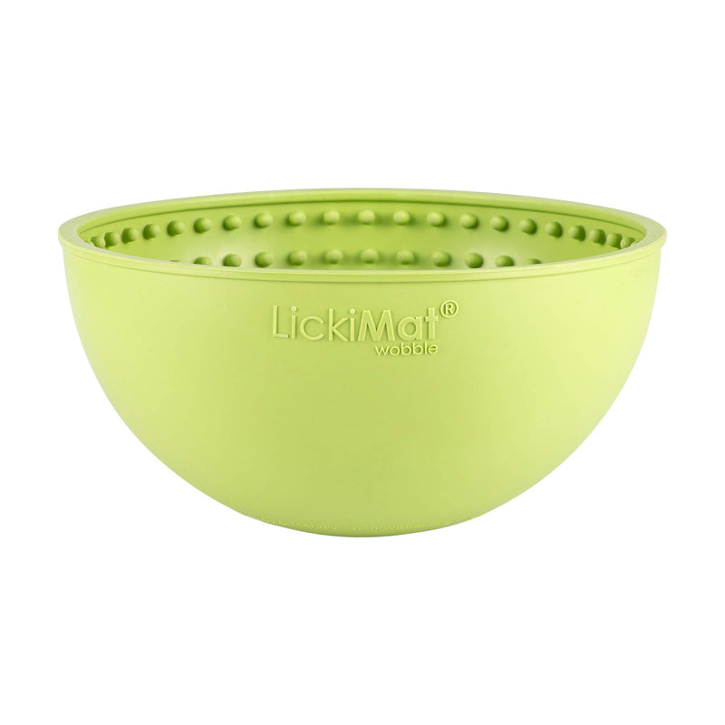 LickiMat Wobble, Dog Slow Feeder Bowl for Boredom and Anxiety Reduction; Perfect for Entertainment, Green - PawsPlanet Australia