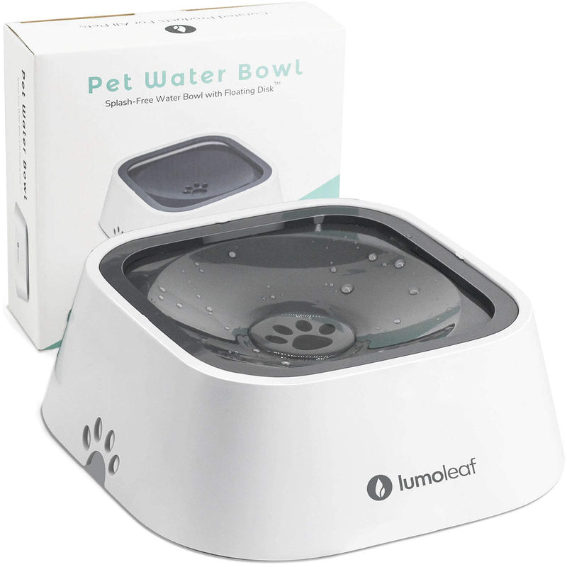 LumoLeaf No Spill Water Bowl for Dogs + Raised Dog Cat Bowl, No-Spill & Elevated Cat Food and Water Bowl Set, Indoor Pet Feeder and Waterer Accessories, Dishwasher Safe. - PawsPlanet Australia