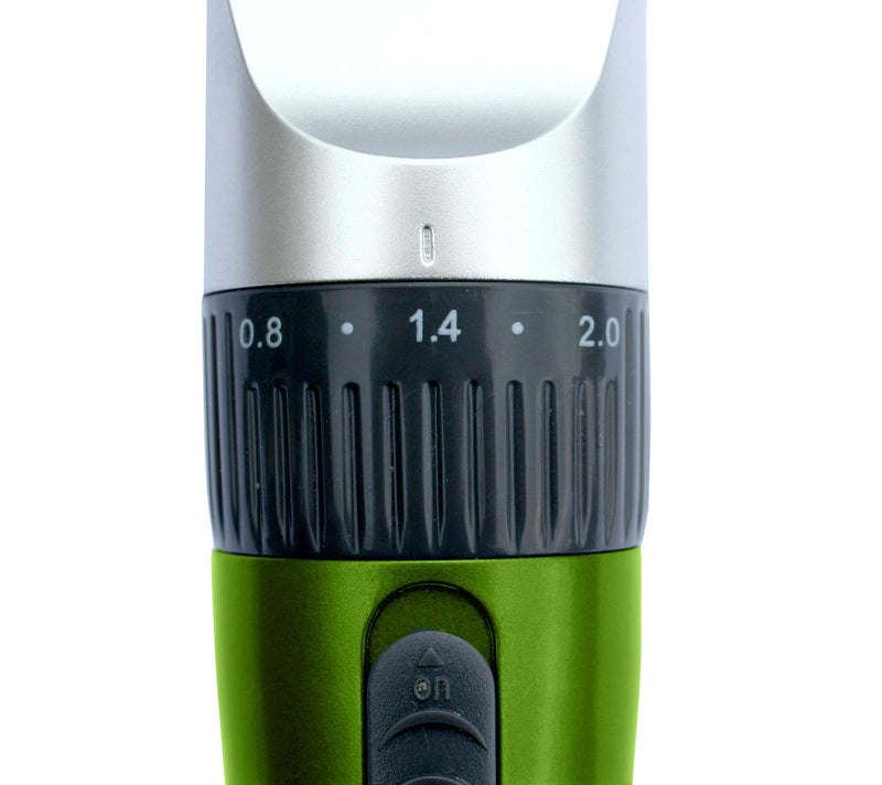 Masterclip Showmate Dog Cordless Pet Hair Trimmer | Adjustable cutting length | Professional Quality | Quiet, Rechargeable | GREEN - PawsPlanet Australia