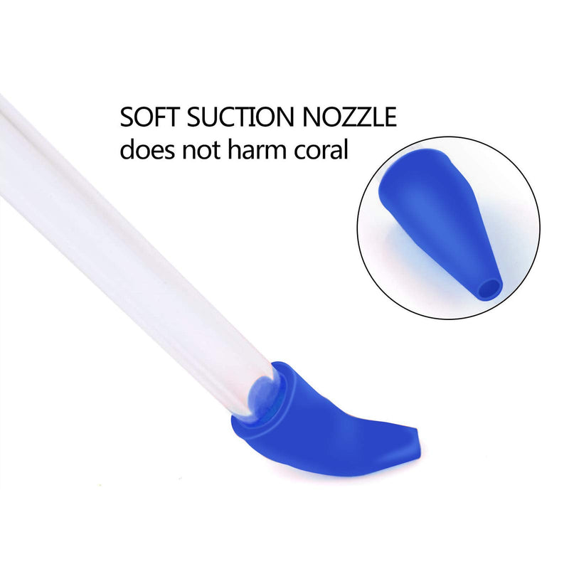 Aquarium Choice Coral Feeder Long Syringe Tube Liquid Fertilizer Feeder SPS HPS Marine Reef Coral Feeder Tool Fish Excreta Cleaner 3 units 46.5CM/18.3 Inch - PawsPlanet Australia