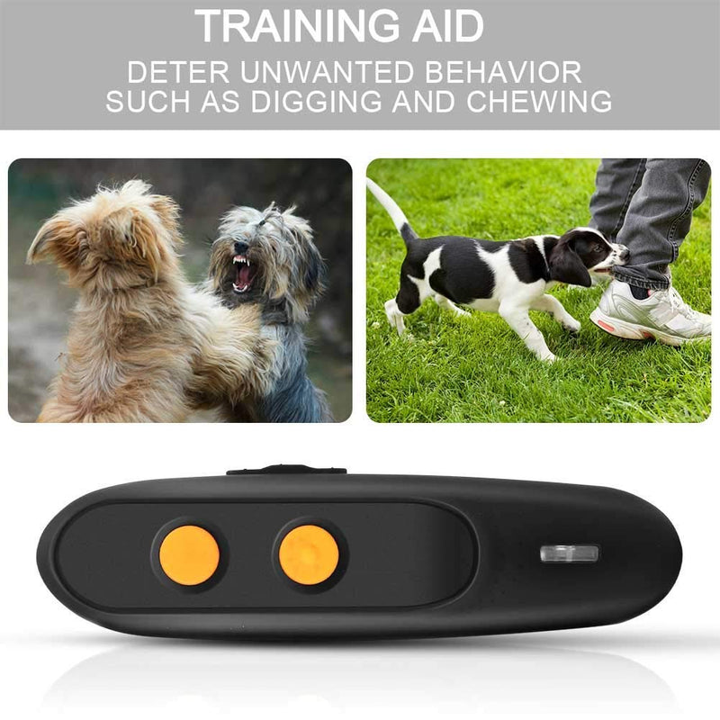 [Australia] - Ultrasonic Dog Bark Deterrent - Rechargeable Bark Control Device - Dog Barking Deterrent Devices - Dog Behavior Training Tool Control Devices of 16.4 Ft Effective Control Range with LED Indicator 