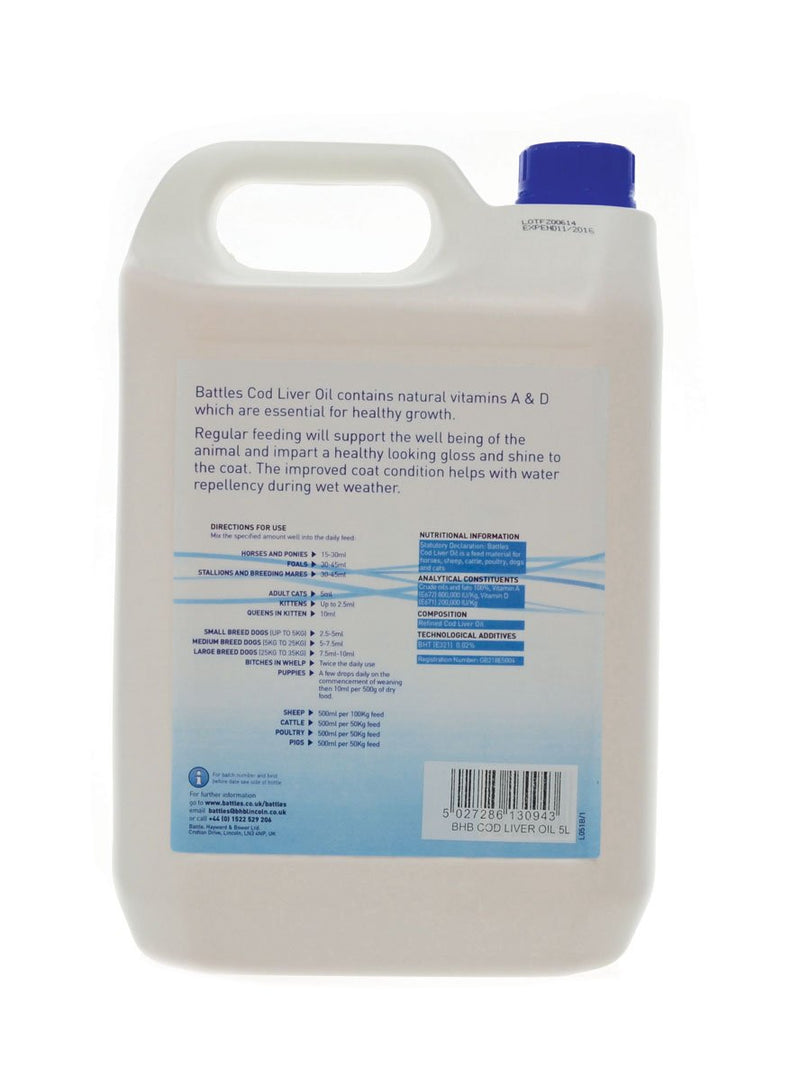 Battles Cod Liver Oil, 500 ml 500 ml (Pack of 1) - PawsPlanet Australia