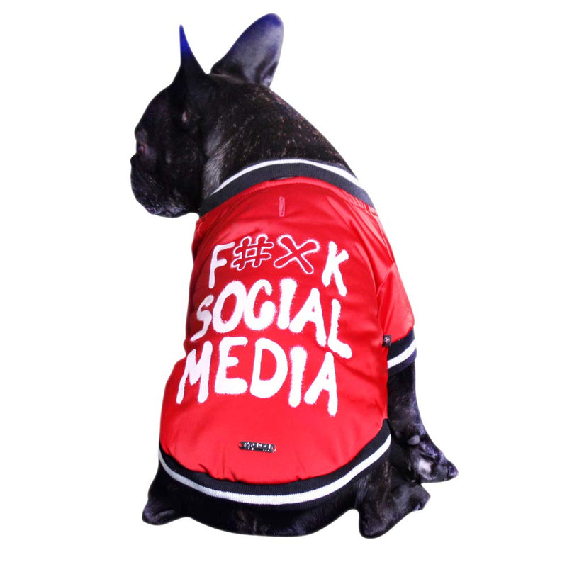 Croci Social Media Padded Jacket 25 Cm - 22 g - PawsPlanet Australia