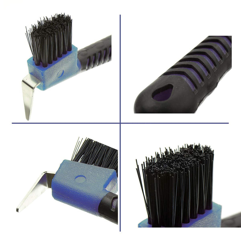 BOTH WINNERS 4Pcs Horse Hoof Pick Brushes, with Soft Touch Rubber Handle - PawsPlanet Australia