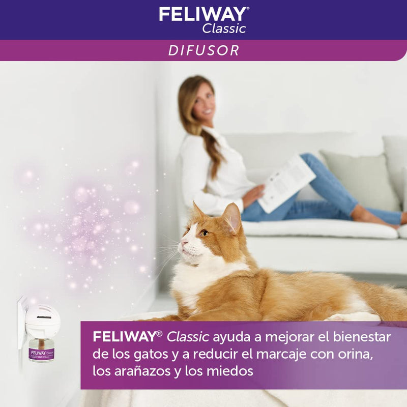 FELIWAY Classic value pack for cats | 3x refill bottle | Pheromones to reduce stress behavior | continuous relaxation for your cat | 3x 48ml single - PawsPlanet Australia