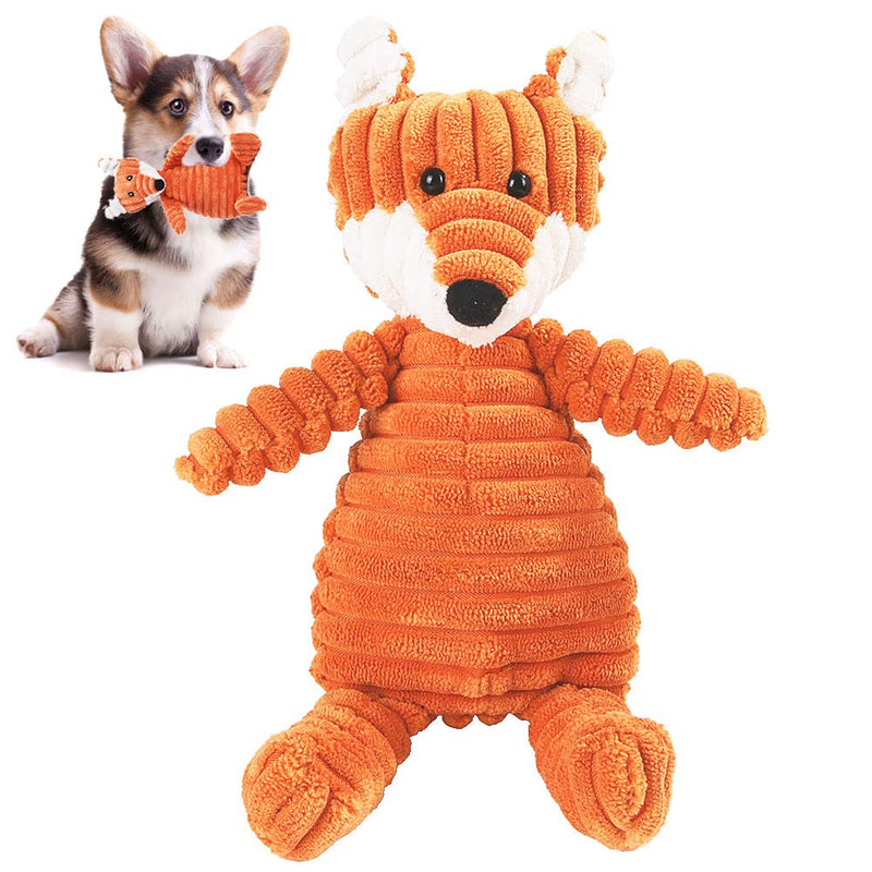 Fox Dog Toy Squeaky Plush for Small Dogs, Puppy Toy, Plush Toy for Small Large Dogs - PawsPlanet Australia