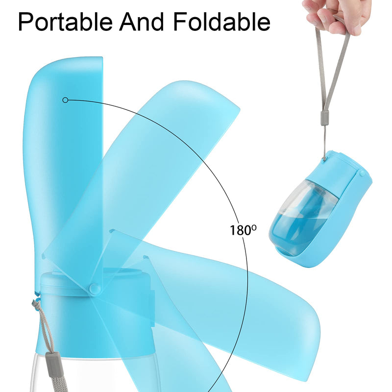 Gezimetie Dog Water Bottle - Foldable Dog Water Dispenser for Walking with Dog Waste Bag, Portable Pet Water Bottle for Travel, BPA Free Water Bottle for Cat, Rabbit,Puppy and Other Animal 280ML Blue - PawsPlanet Australia