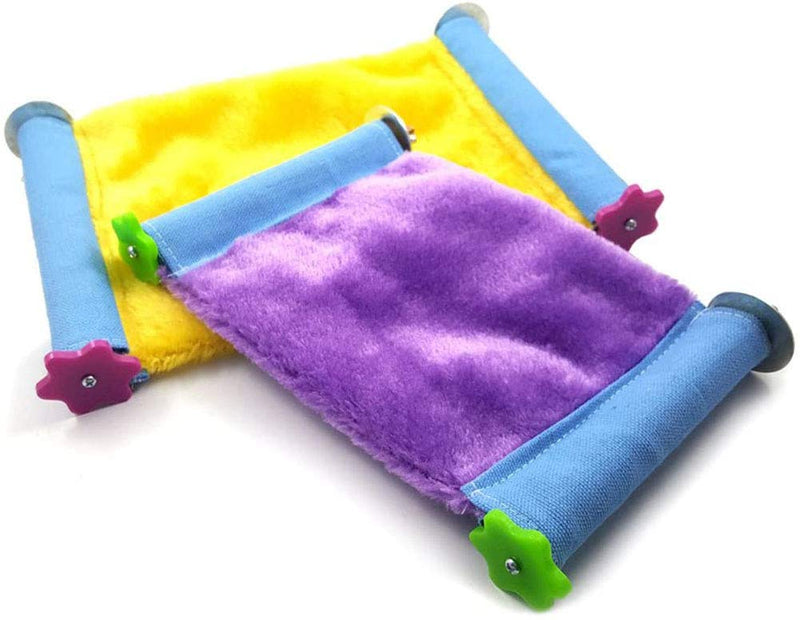 Wonninek Warm Bird Nest House Bed Hut Mat Hammock Toy for Parrots Budgie Parakeet Cockatiel Conure Cockatoo African Grey parrot (S, Purple) S - PawsPlanet Australia