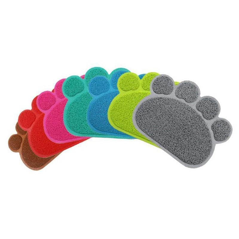 EONHUAYU Pet Food Mats, Cat Mat PVC Mat Waterproof Non-slip Pet Feeding Mat Pet Bowl Mat (Blue) - PawsPlanet Australia