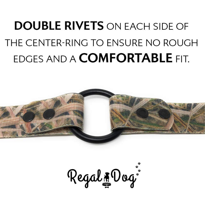 [Australia] - Camo Hunting Dog Collar with Heavy Duty Center Ring | for Small, Medium, Large, or XL Dogs 21" (fits 19 inch to 23 inch neck) Camo 