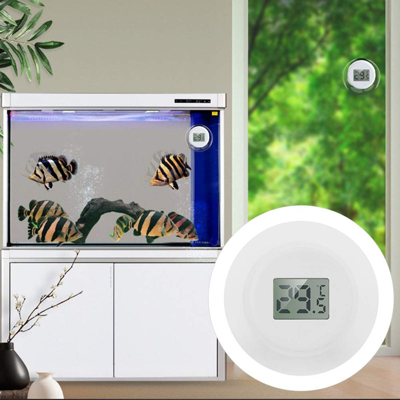 Pssopp Aquarium Thermometer Waterproof LCD Digital Temperature Gauge Underwater Temperature Monitor Fish Tank Underwater Thermometer with Suction Cup for Aquarium Pond Reptile Turtles Habitats - PawsPlanet Australia