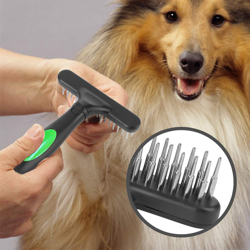 [Australia] - Pet Dog & Cat Brushes Pet Grooming Massage Comb Hair Removal Shedding Cleaning Tool 