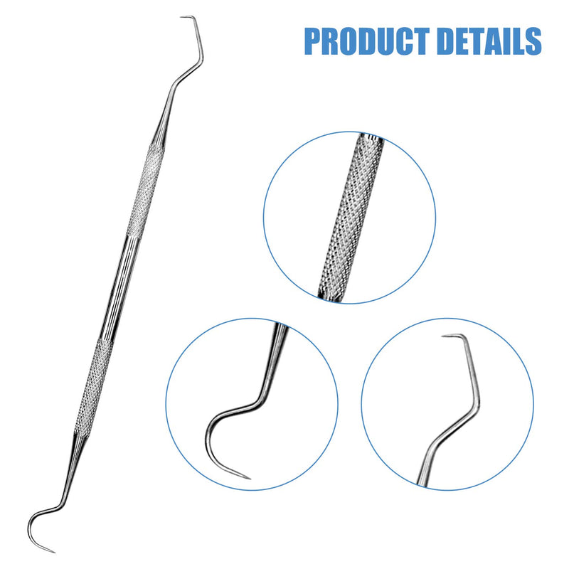 7 Pcs Dog Dental Tooth Scaler and Scraper Tool-Double Headed Stainless Steel Tartar Remover-Tooth Scraper Tartar Dental Scaler Tweezers Mouth Mirror Pet Teeth Cleaning Tools for Dog and Cat 7Pcs - PawsPlanet Australia