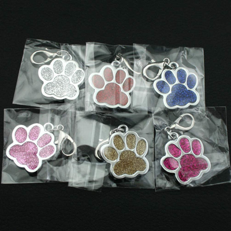 Supvox 15pcs Alloy Pendant Charm Dog Paw Prints Charm Pendant Paw Beads for DIY Necklace Bracelet (Random Color) - PawsPlanet Australia
