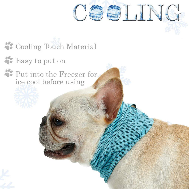 [Australia] - Delifur Dog Instant Cooling Bandana Pet Breathable Scarf Cats Ice Collar for Summer S 