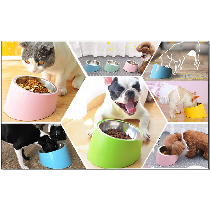 SUPER DESIGN Mess Free 15 Degree Slanted Bowl for Dogs and Cats 0.5 Cup Black S/0.5 Cup - PawsPlanet Australia