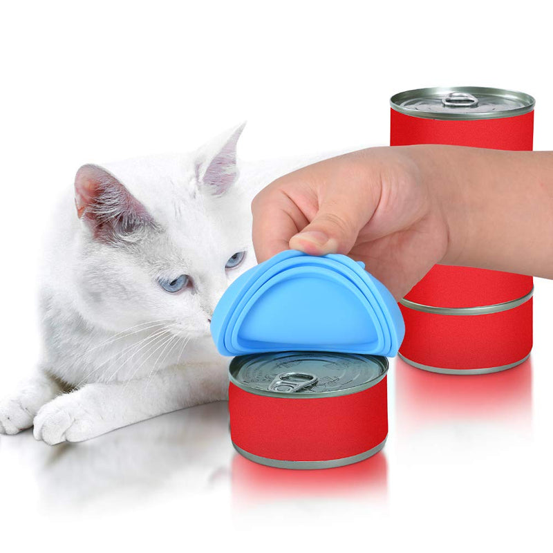 Queta 6 Pack Pet Food Can Lids, Silicone Lids for Cans, Silicone Canning Cap, Elastic Food Grade Canning Cap, 6 for One - PawsPlanet Australia