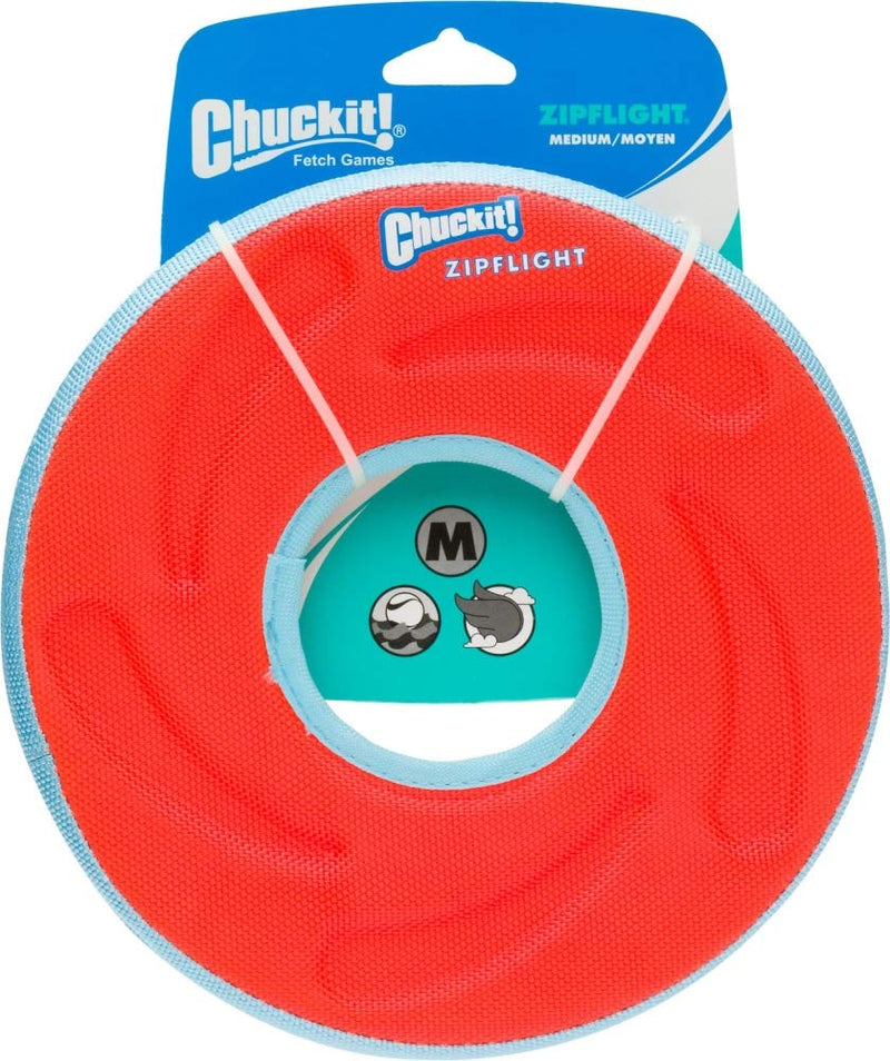 Chuckit! Ambhibious Zipflight Floating Frisbee Steering Wheel Dog Toy Assorted Colours - Medium M - PawsPlanet Australia
