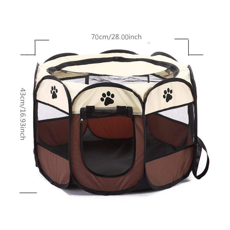 [Australia] - ZMVA Pet House Folding Cat Dog House Portable Waterproof Pet Tent Indoor & Outdoor Small Animals Shelter Lovely for Small Dog and Cat 