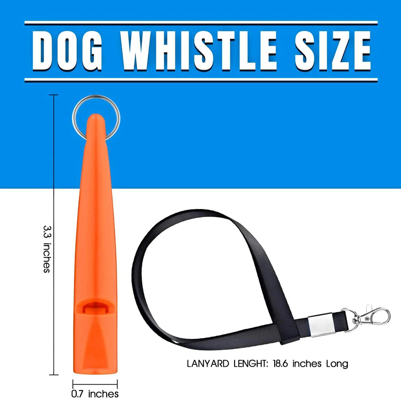 TDL Dog Whistle with Lanyard - Used for Recall & Dog Training - Long Distance - Good Frequency for Most Breeds - Standard Pitched - Consistent - Loud (Orange) Orange - PawsPlanet Australia