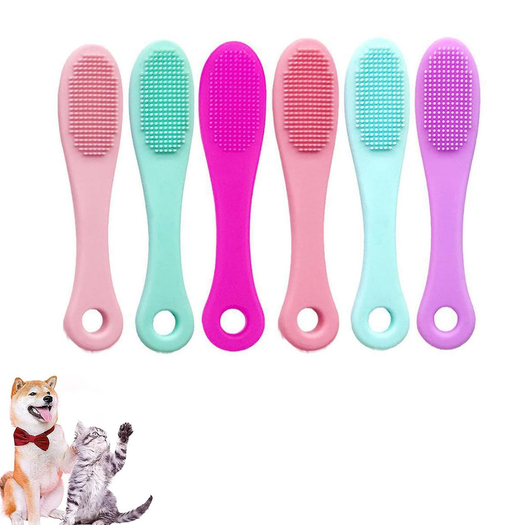 High-quality dog toothbrushes for effective dental care and tartar removal for small dogs. Ideal for bad breath and for regular teeth cleaning. 6 pieces per pack. - PawsPlanet Australia