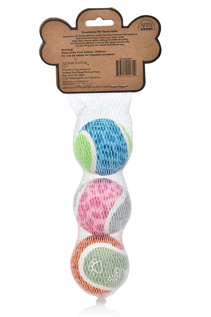 [Australia] - Greenbone Wonderpet! Tennis Ball Toys, 2-Inch, 3-Pack 