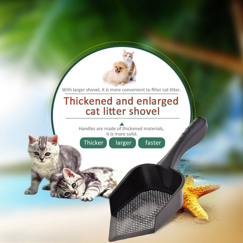 [Australia] - myonly Cat Litter Scoop with Handle Small Holes Hamster RABIT Snake Sifter Scoop High Qulity PVC Non-Toxic Pointed 