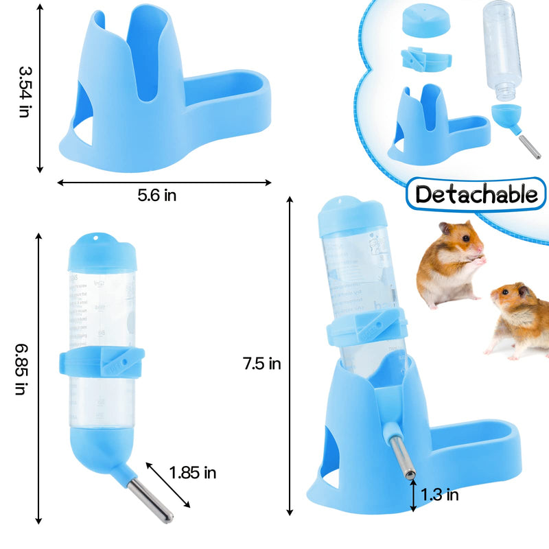 Mygeromon Hamster Water Bottle for Guinea Pigs Small Animals with Stand Holder- Hanging no drip for Cage Aquarium (125ml) - PawsPlanet Australia