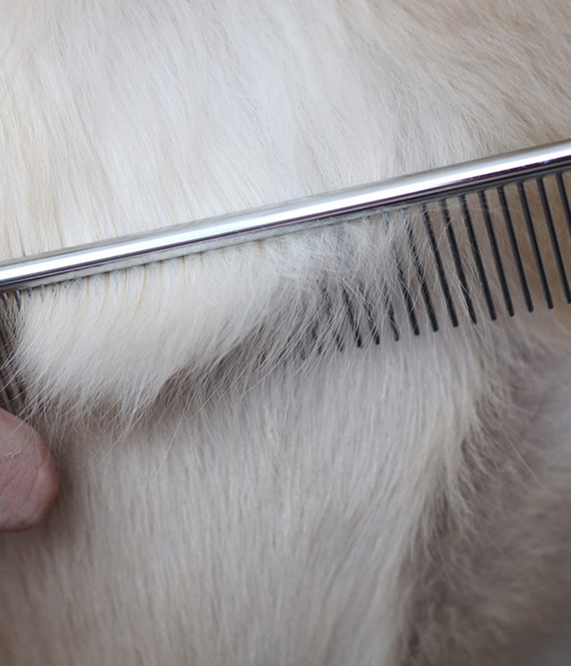 Flea comb for cats and dogs, pack of 2 dog combs, cat combs, steel dog combs, metal dog combs, lice comb, dust comb for dogs, cats, effective against fleas and lice, professional flea comb for dogs and cats - PawsPlanet Australia
