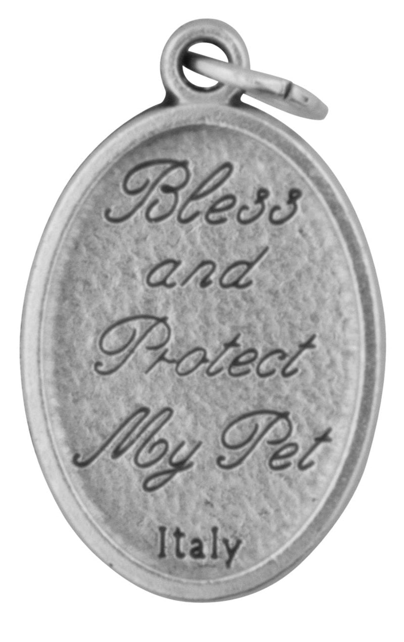 Venerare 1" Saint Francis of Assisi Pet Medal St. Francis Bless and Protect My Pet | Made in Italy - PawsPlanet Australia