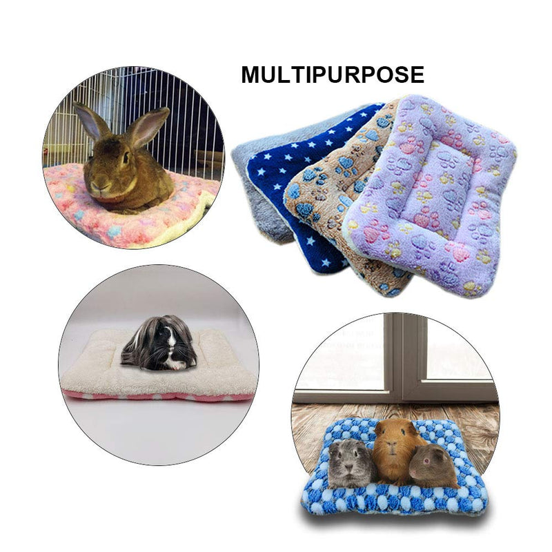 RIOUSSI Bunny Bed, Guinea Pig Warm Bed for Small Animals Rabbits Chinchillas Hedgehogs Baby Cats Ferrets. 14"X12". L:13.7" X11.8“ Blue Dot - PawsPlanet Australia