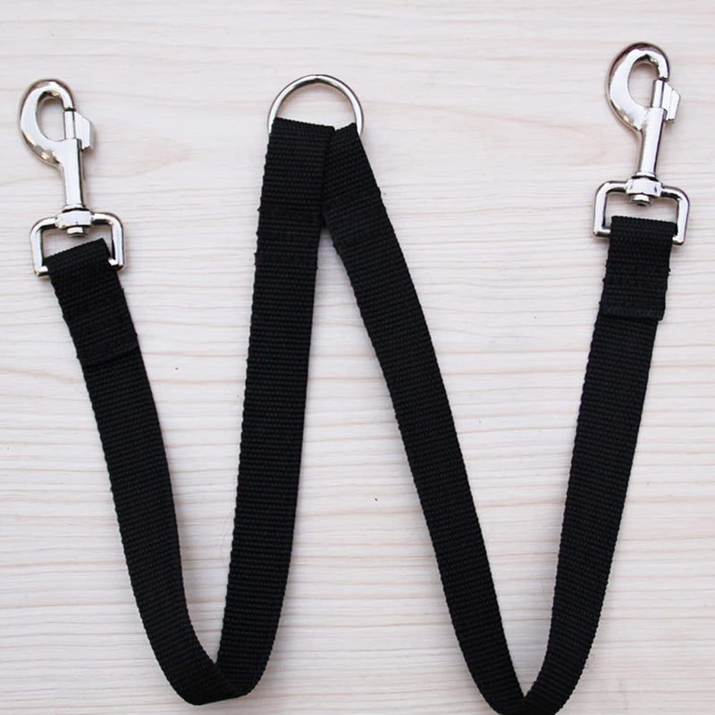 Double Leash for 2 Dogs - Coupling Leash for 2 Small Dogs, Adjustable Double Pet Trainer, Double Leash Walking Trainer Leash for Two Dogs, Black - PawsPlanet Australia