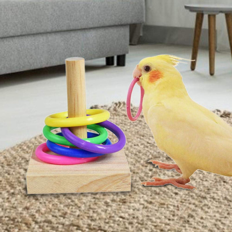 Wooden Bird Educational Toys Parrot Intelligence Training Toys, Bird Parrot Intelligence Toy For Budgie Parakeet Cockatiel Conure Cockatoo Amazon Cage Toy For Education Play Gym Playground Activity - PawsPlanet Australia