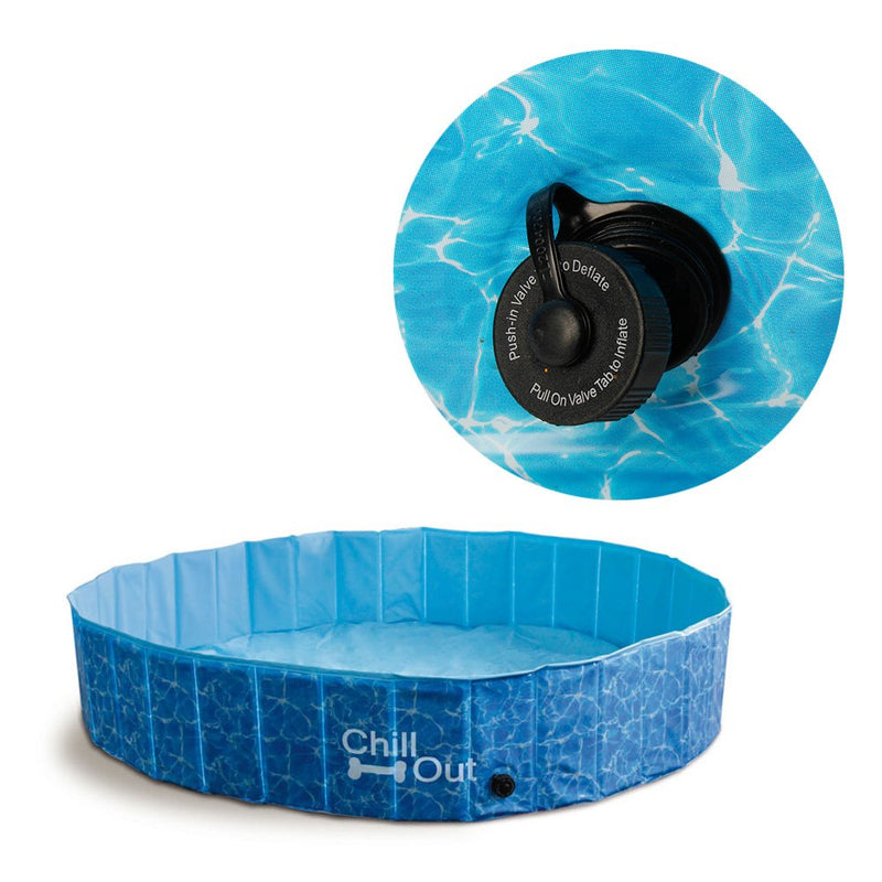 ALL FOR PAWS Chill Out Splash and Fun Dog Pool, Medium, 9.5507 kg - PawsPlanet Australia