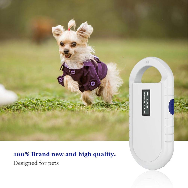 Pet Microchip Scanner, Portable Handheld Animal Chip Reader, USB Rechargeable Low-Frequency Pet Tracker, with Backlight Screen, for ISO 11784/11785, FDX-B and ID64 - PawsPlanet Australia