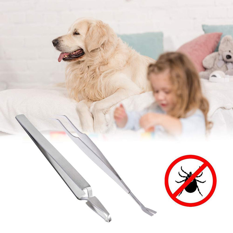 Tick Remover,Tick Remover Tool Set,Tick Remover for Dogs Cats,Dog Tick Remover Tool,2PCS Stainless Steel Tick Hooks with Storage Box Easy Remove Ticks,Safe Tick Remover Kit Tick Tweezers for Dogs,Cats - PawsPlanet Australia