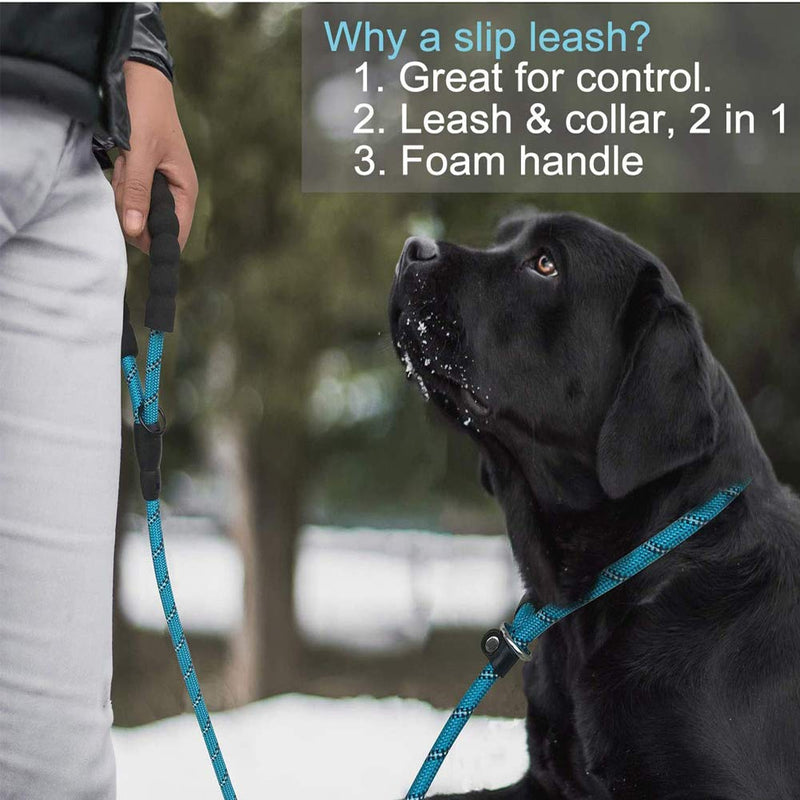 5 FT Strong Dog Lead with Soft Grip Padded Handle Reflective Threads for Small, Medium,Large Dogs - PawsPlanet Australia