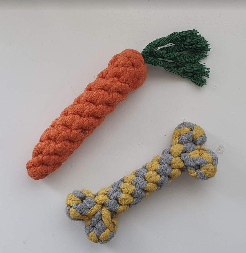 Doggy's Dozen – 13 Pack Set of Dog Toys and Ropes. Toys for Independent & Interactive Play. Ropes for Teething & Cleaning. A Bespoke set of Toys & Ropes. - PawsPlanet Australia