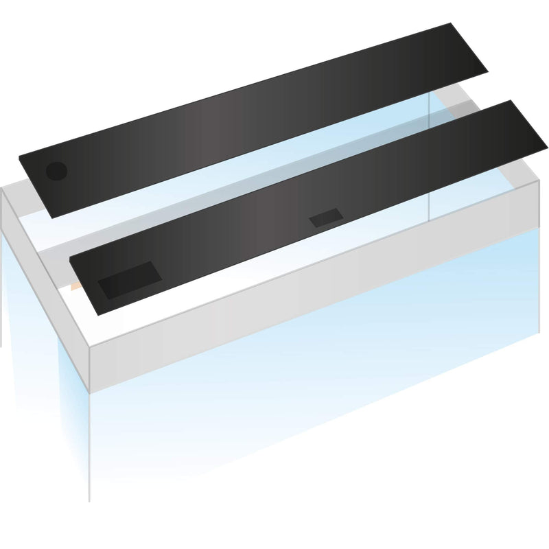 Juwel RIO 300 Aquarium Lid, Set of 2 Tubes 120x50 2 parts (93972 02000) - PawsPlanet Australia