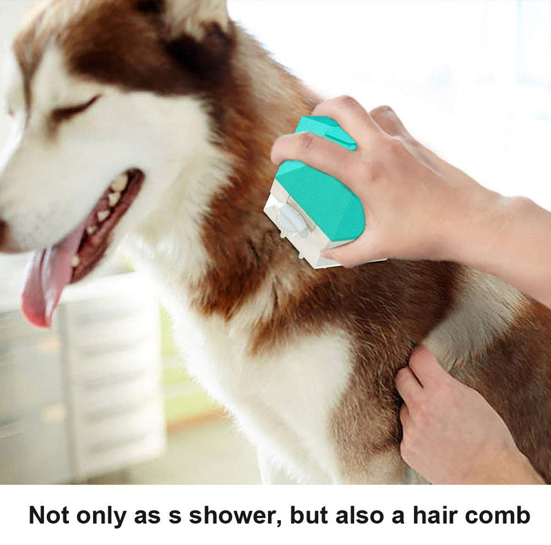 [Australia] - Tbrand Pet Bath Brush,Dog Bath Attachment for Shower Head,Water Sprayer Brush,Dog Washing Hose for Home,Multi-Function Pet Shower Head,Washing Tool for Medium & Large Dogs Horses(Blue) 