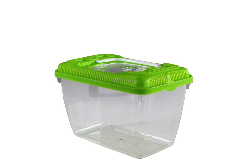 Penn-Plax Small World Habitat – Portable Clear & Transparent Plastic Tank – Excellent for Small Critters & Creatures – Easy to Clean & Handle – Great for Indoors & Outdoors 0.6 Gallon - PawsPlanet Australia