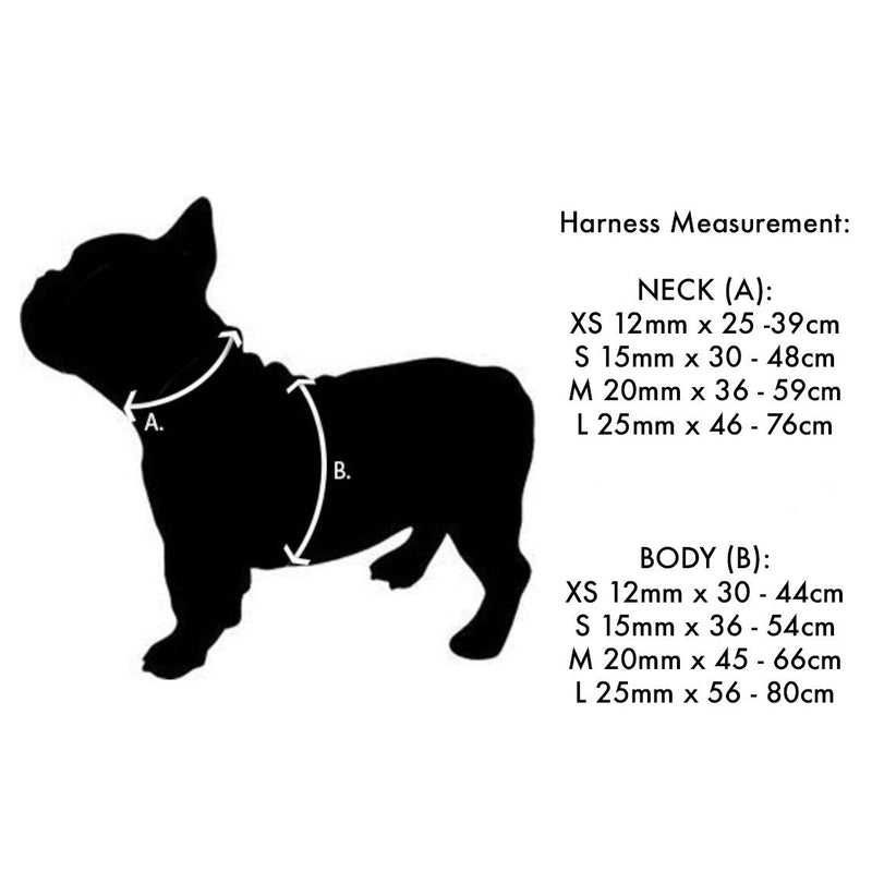 Red Dingo Classic Dog Harness Plain, Hot Pink, X-Small 12mm XS - PawsPlanet Australia